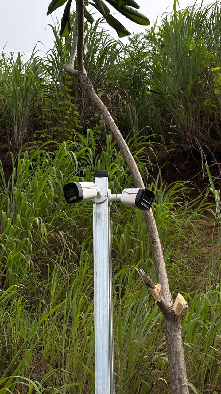 Cámara de seguridad instalada