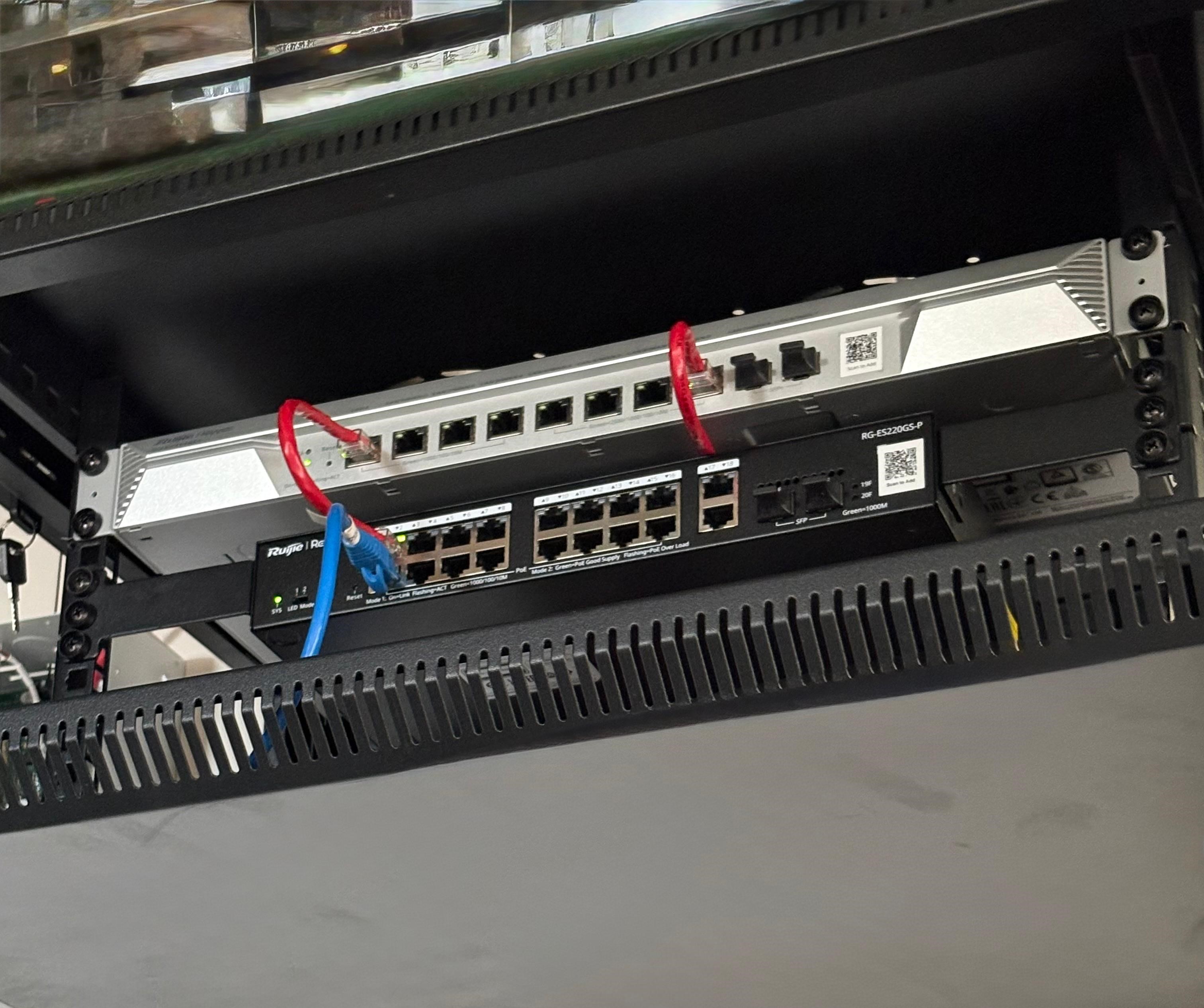 Instalación de red y switch